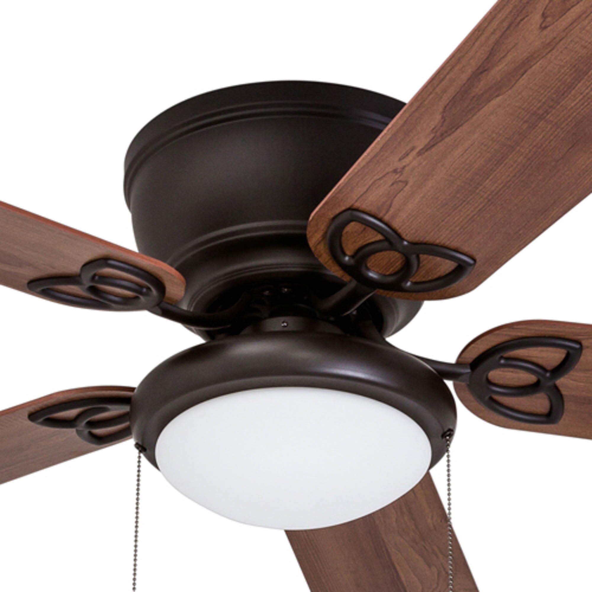 52 Prominence Home Benton Traditional Indoor LED Ceiling Fan with Light, Pull Chains