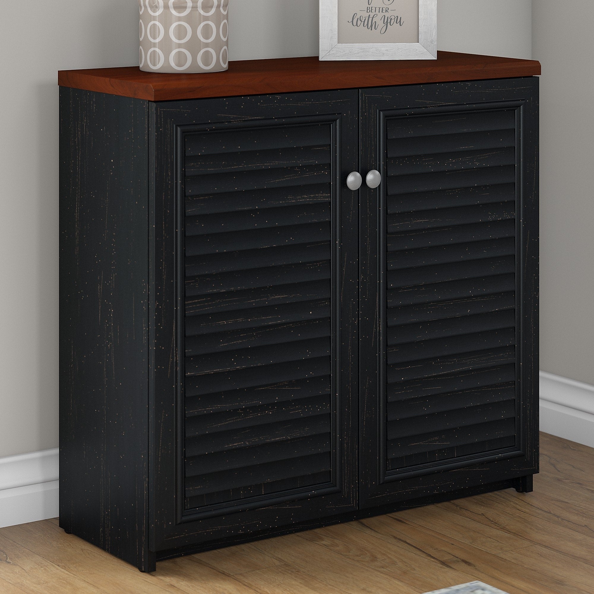 Fairview Storage Cabinet with Doors and Shelves by Bush Furniture - 31.73L x 12.76W x 30.71H