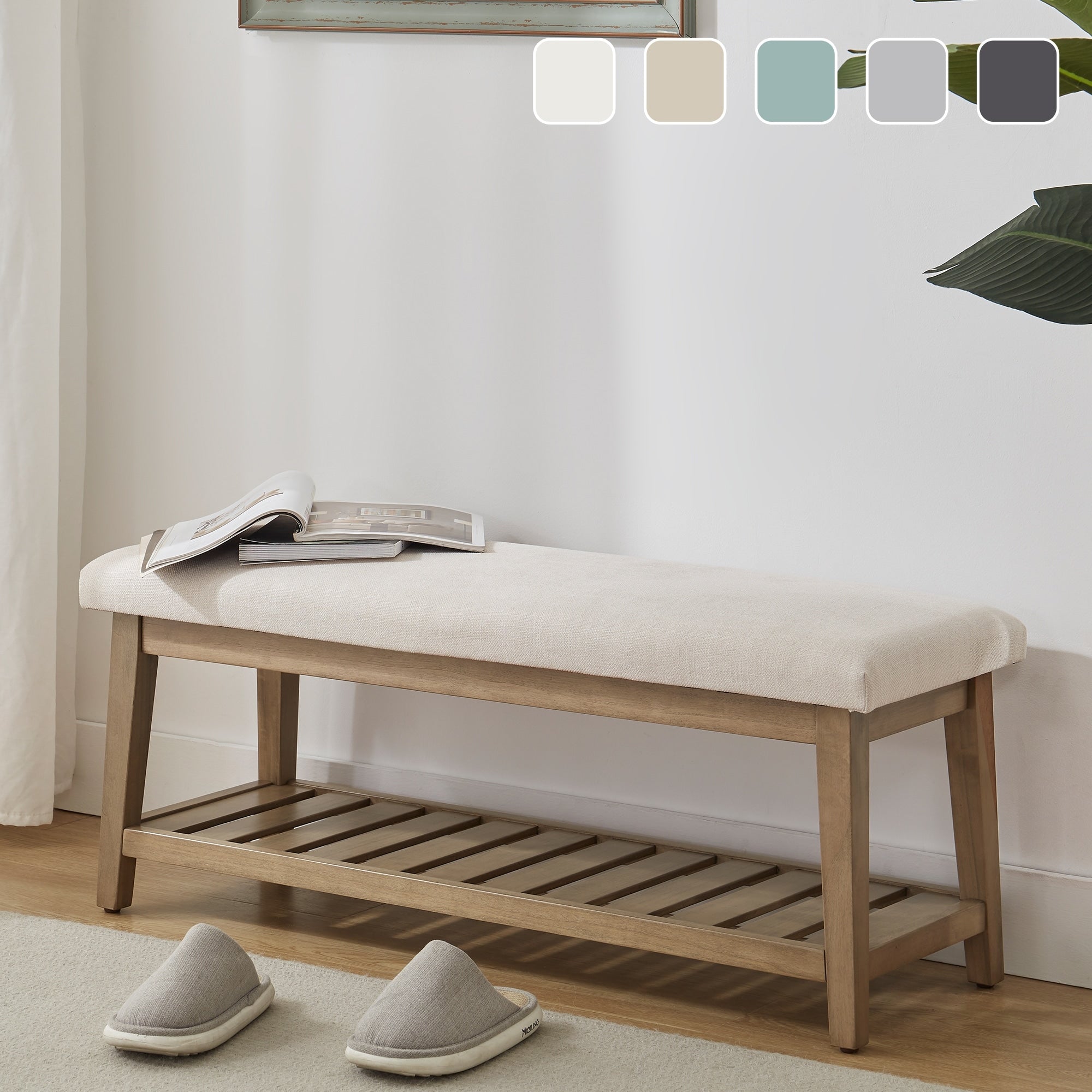 Entryway Shoe Bench Storage Bench Upholstered Bench