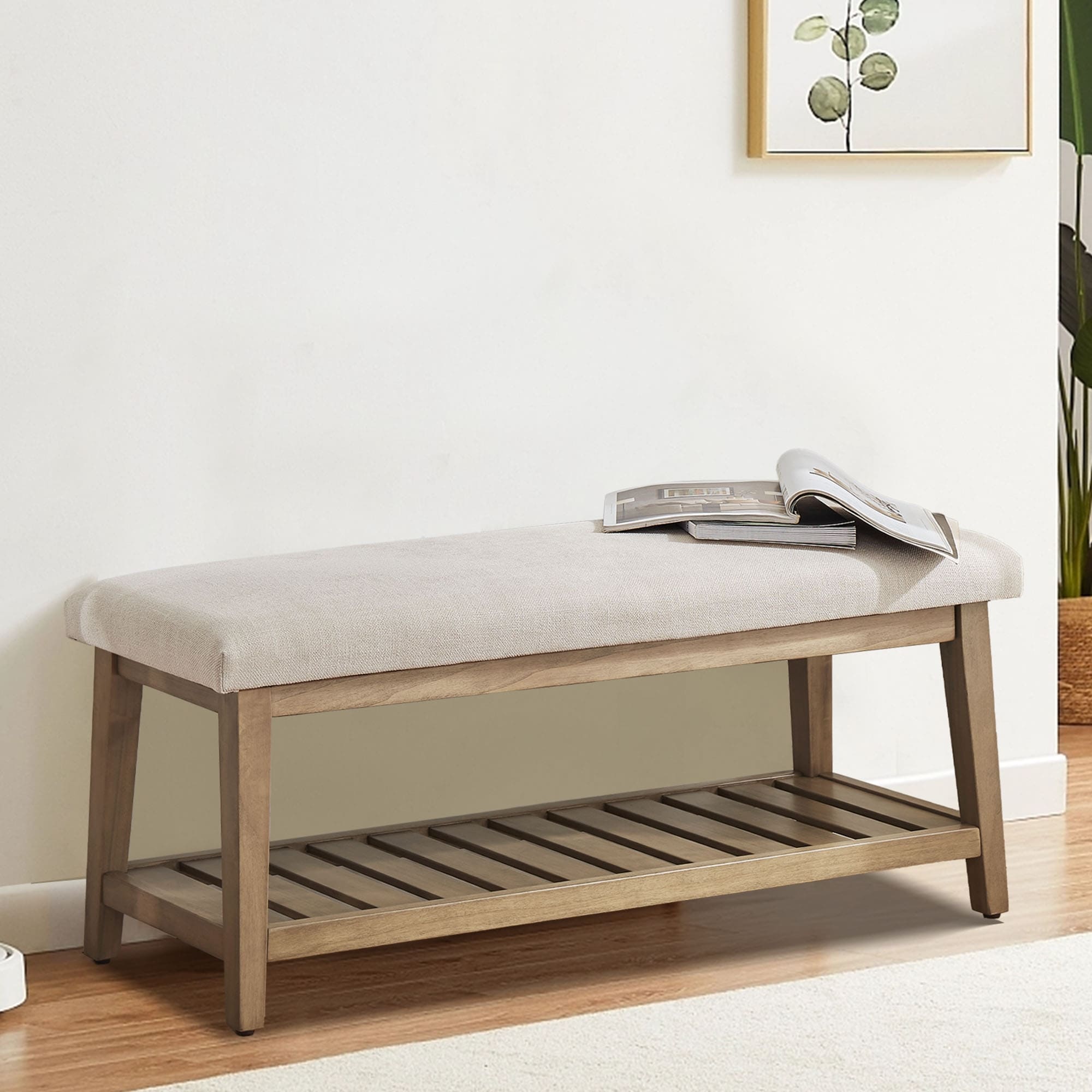 Entryway Shoe Bench Storage Bench Upholstered Bench