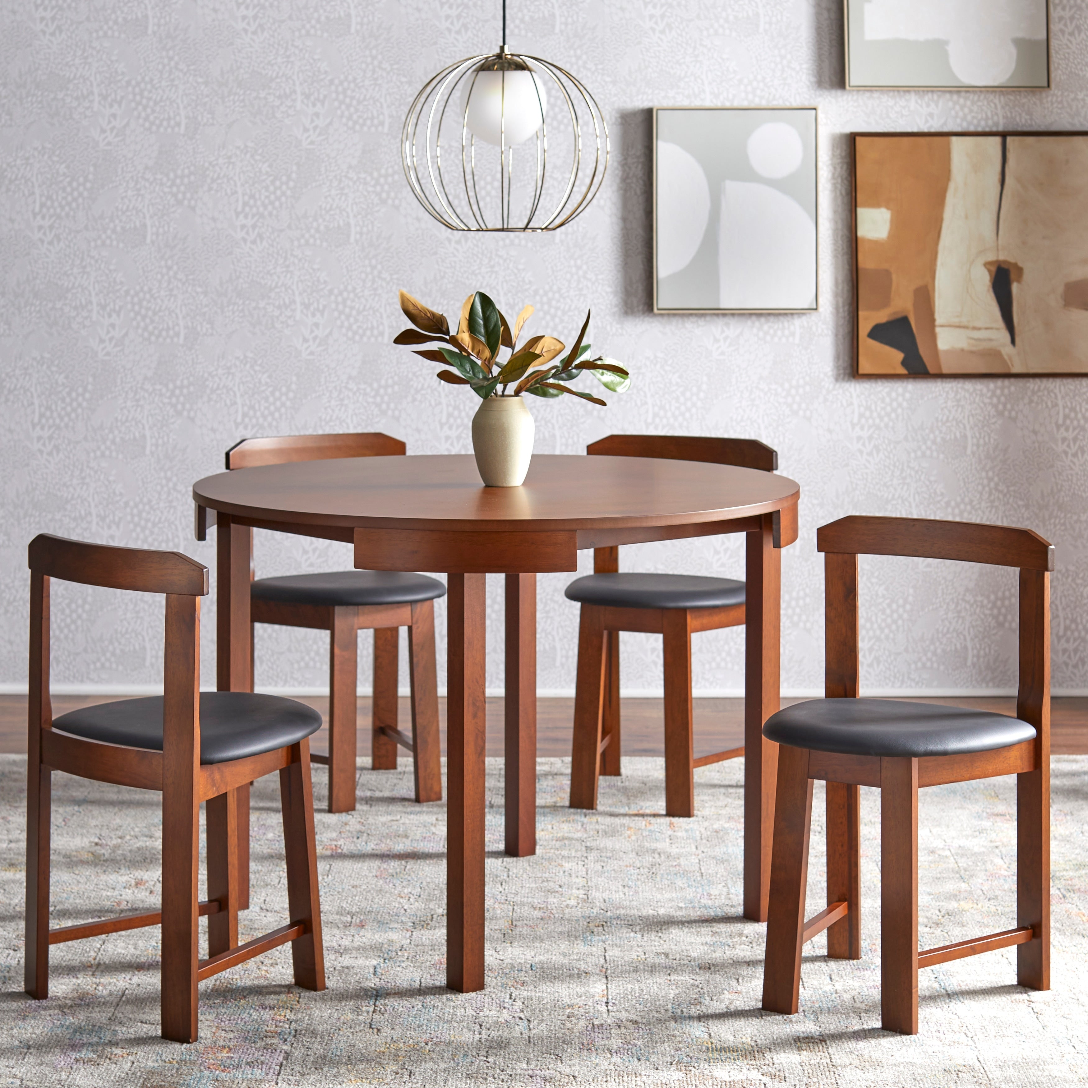 Harrisburg Tobey 5-piece Compact Round Dining Set