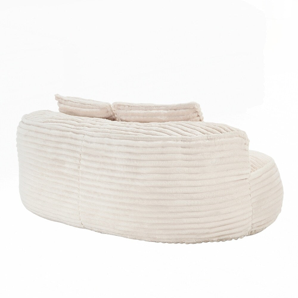 Lazy Sofa Durable Comfort Lounger High Back Bean Bag Chair Couch for Adults and Kids - 2 Seat