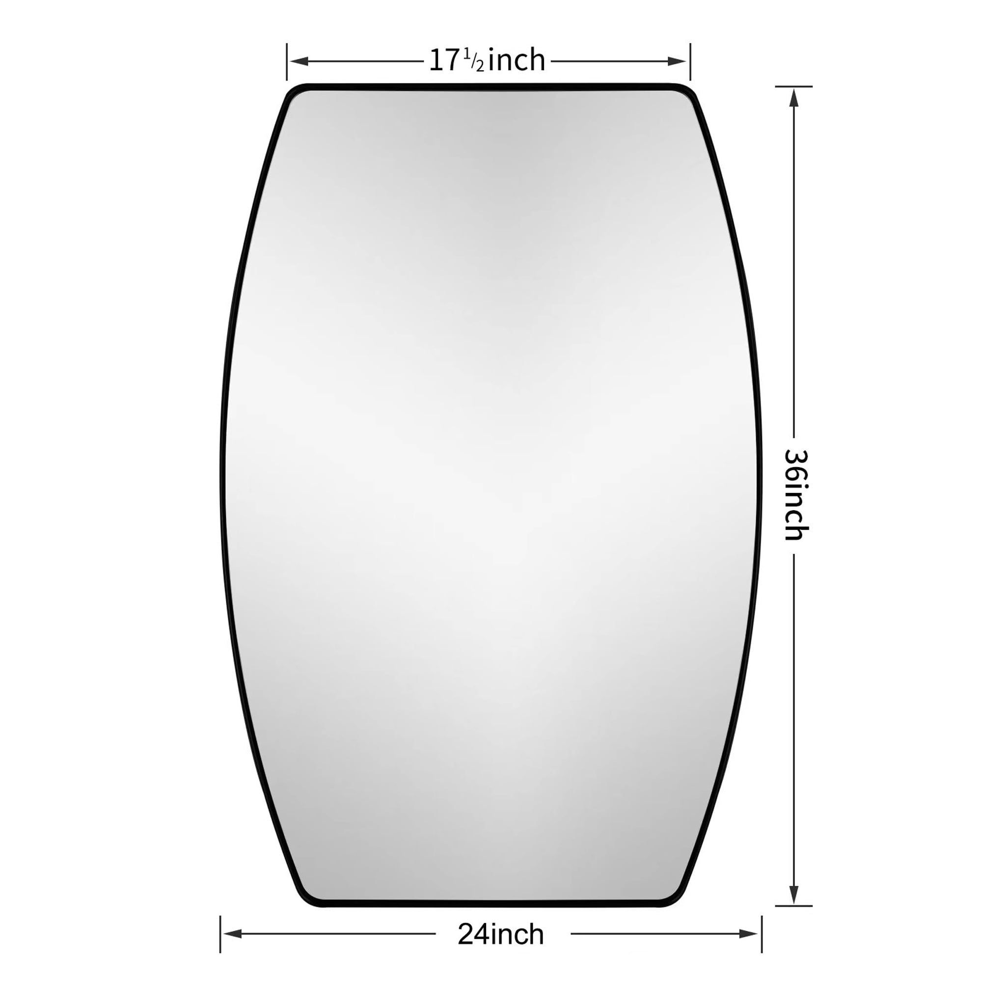 MacLuu Oblong Metal Wall Mirror