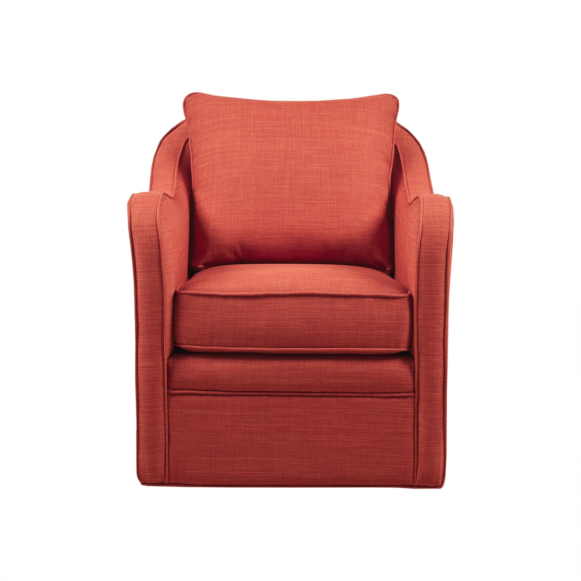 Madison Park Betty Upholstered Swivel Curved Armchair