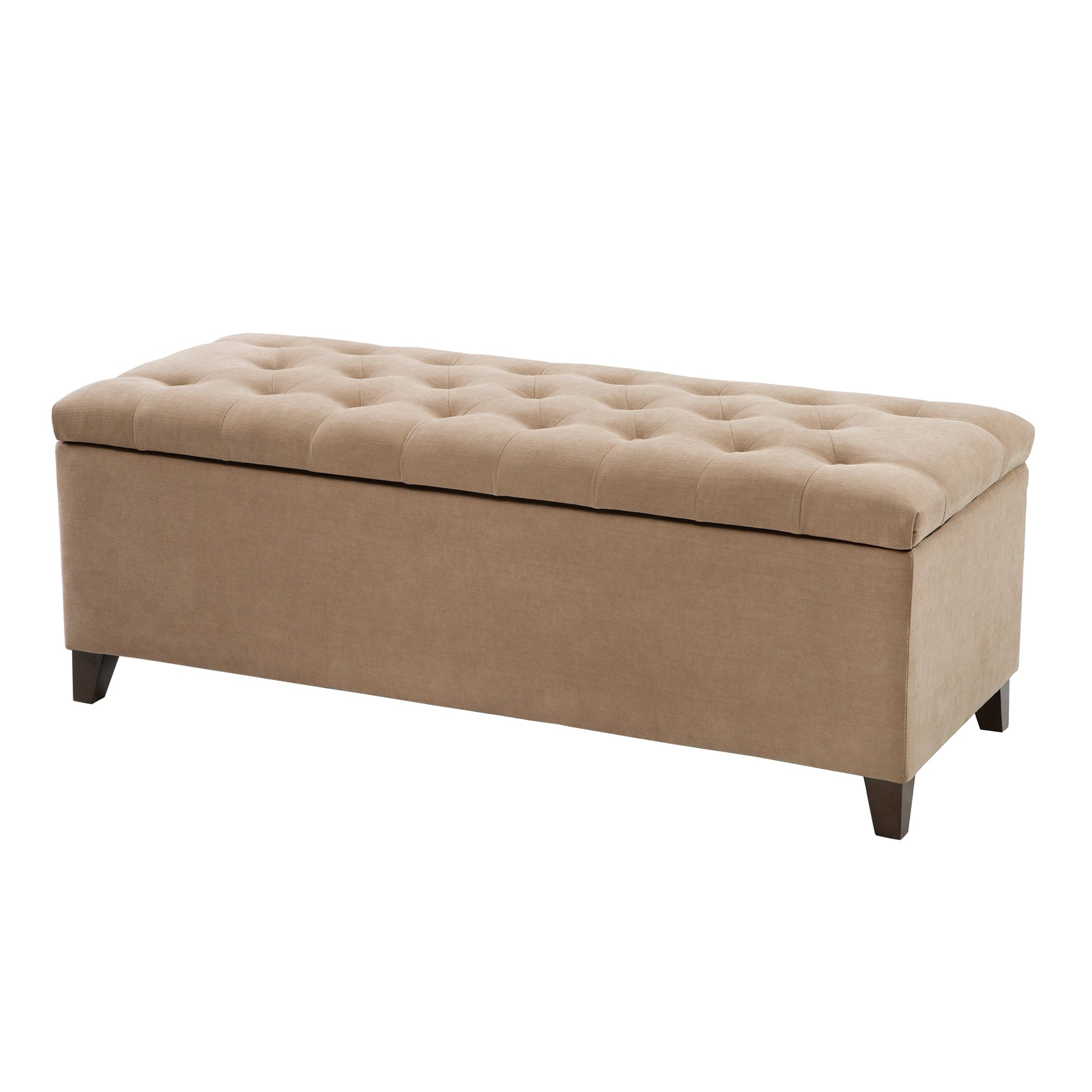 Madison Park Sasha Tufted Top Upholstered Storage Bench