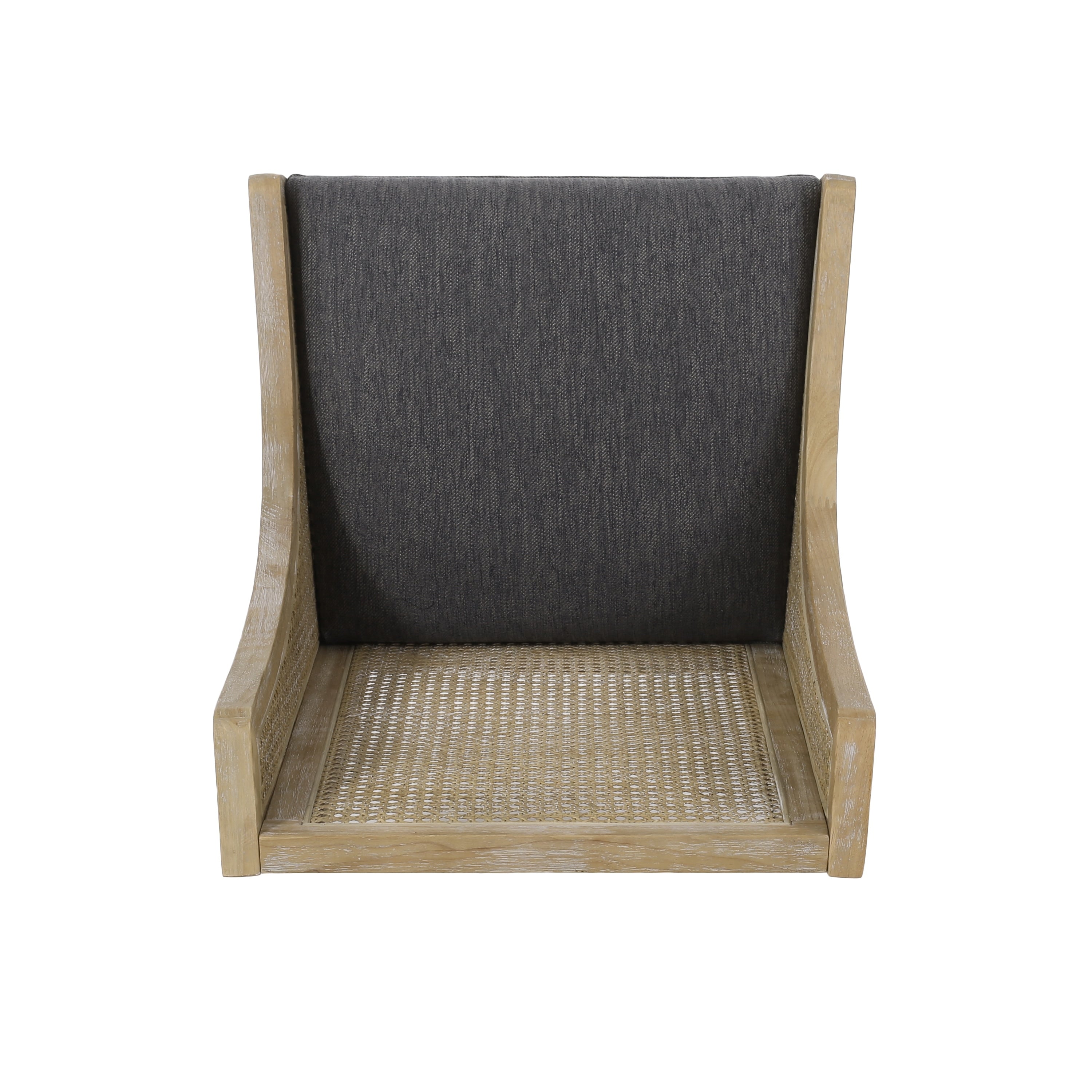 Maurers Cane and Wood Upholstered Dining Chairs (Set of 2) by Christopher Knight Home