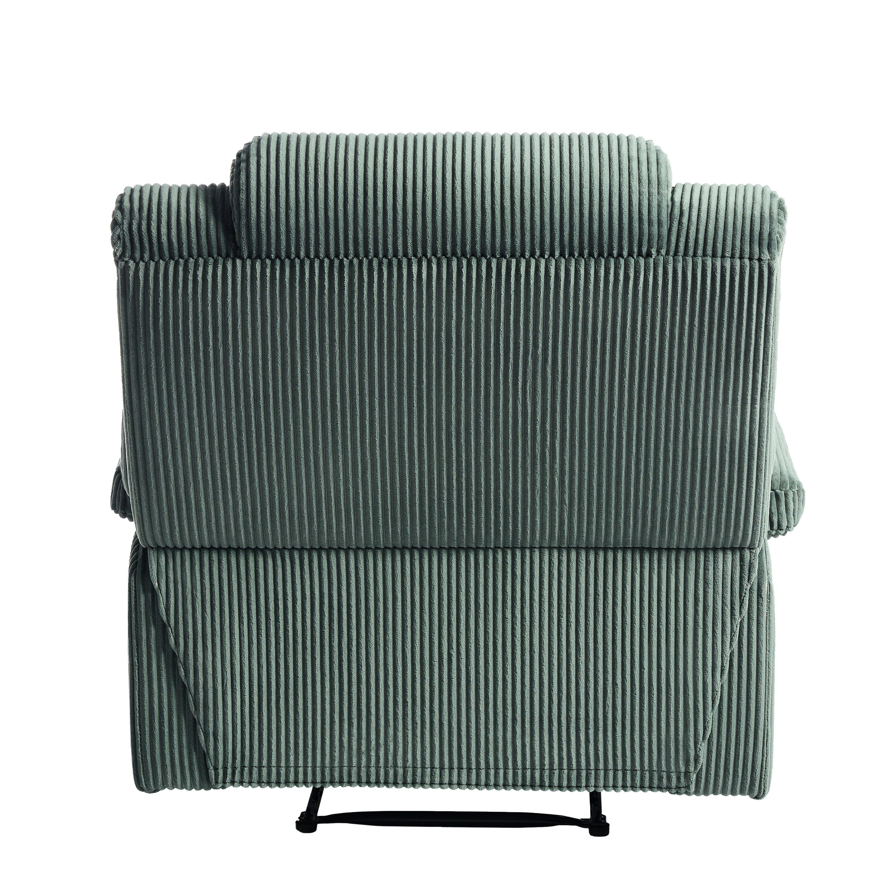 Modern Corduroy Manual Recliner Chair, Lounger Adjustable Recliners with Wide Armrest