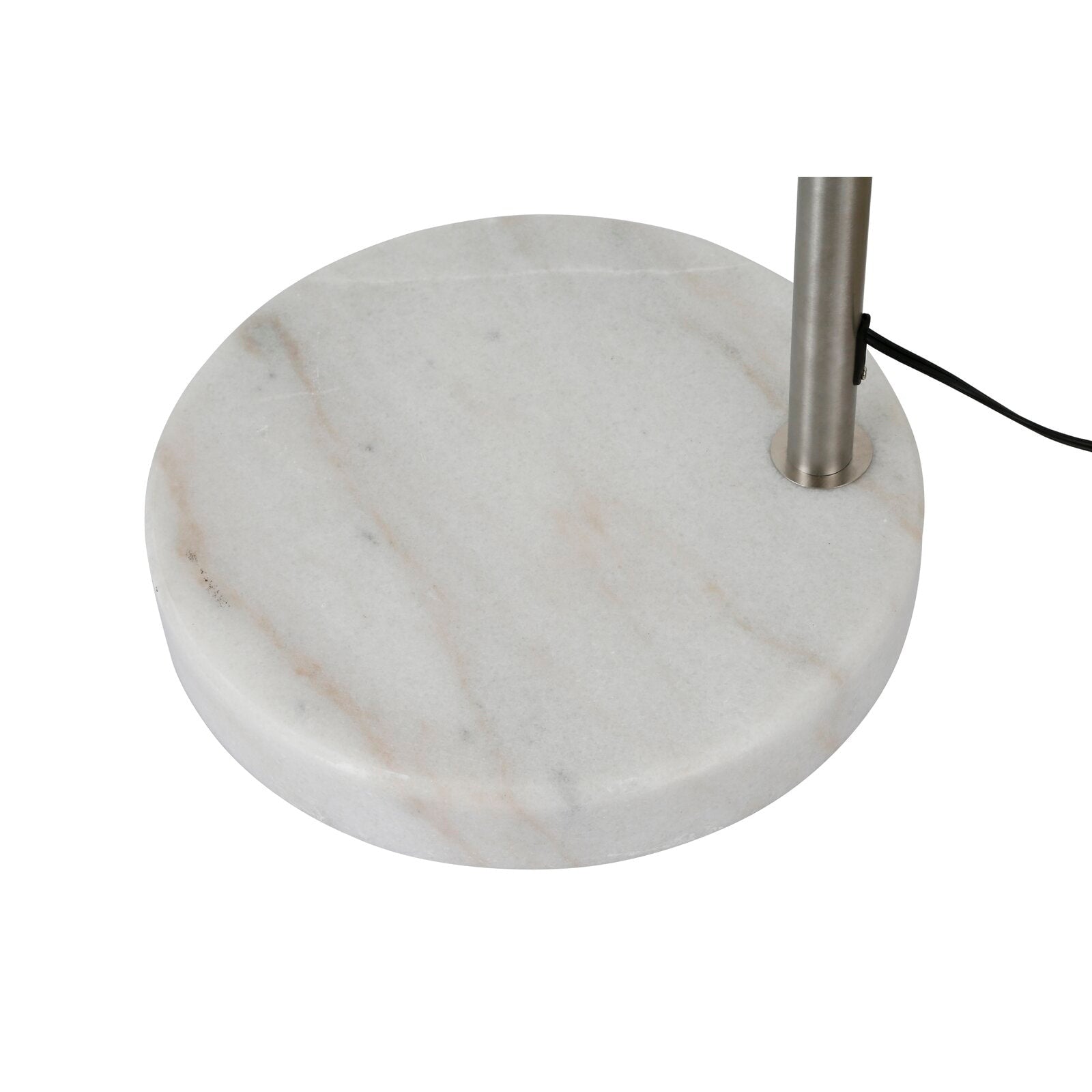 Q-Max 81 Steel Adjustable Arching Floor Lamp With Extra Large Shade and Marble Base