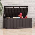 120-260 Gallons Large Resin Water Resistant Lockable Deck Box