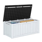 120-260 Gallons Large Resin Water Resistant Lockable Deck Box