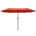 MAISON ARTS 13ft Double -Sided Patio Umbrella Extra Large with Crank