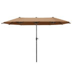 MAISON ARTS 13ft Double -Sided Patio Umbrella Extra Large with Crank