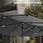 MAISON ARTS 13ft Double -Sided Patio Umbrella Extra Large with Crank
