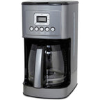 14-Cup Automatic Coffee Maker, Glass Carafe, Brew Strength Control, Gunmetal Stainless