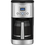 14-Cup Stainless Steel Coffee Maker, Glass Carafe, Fully Automatic, Brew Strength Control