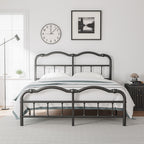 14 In High Heavy Duty Metal Bed Frame with Vintage Style, Supports Up To 2500lbs, Easy Assembly and No Squeak