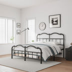 14 In High Heavy Duty Metal Bed Frame with Vintage Style, Supports Up To 2500lbs, Easy Assembly and No Squeak