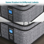 Modland 14 Inch Medium Hybrid Mattress, Euro Top - Fire-Safe CertiPUR-US Foams for Back Pain Relief, Twin/Full/Queen/King