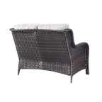 Gymojoy Outdoor Loveseat Wicker Sofa Set Rattan Sofa
