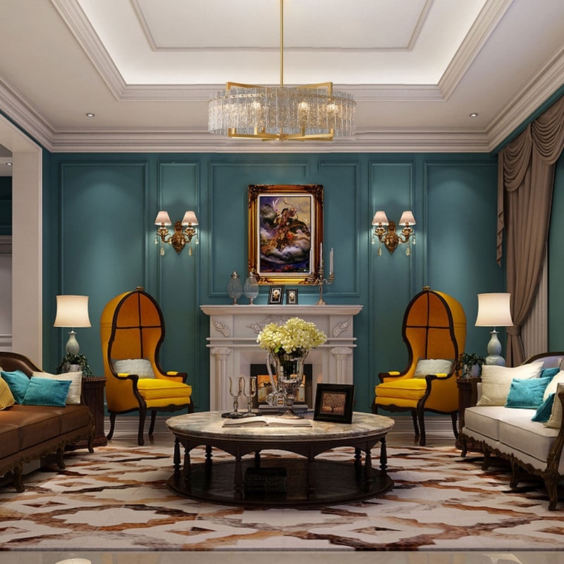 26 in. Gold Modern Drum Crystal Chandelier 6-Light Glam Dimmable Pendant Light Kitchen Island with Frosted Glass for Dining Room