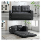 3 Fold Convertible Futon Couch Sleeper Sofa Bed