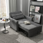 3-in-1 Adjustable Sleeper Sofa Bed, Pull Out Chair Sofa, Convertible Folding Bed for Living Room