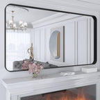 Framed Wall Mounted Bathroom Vanity Mirror