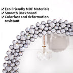 Crystal Accent Round Wall Mirror