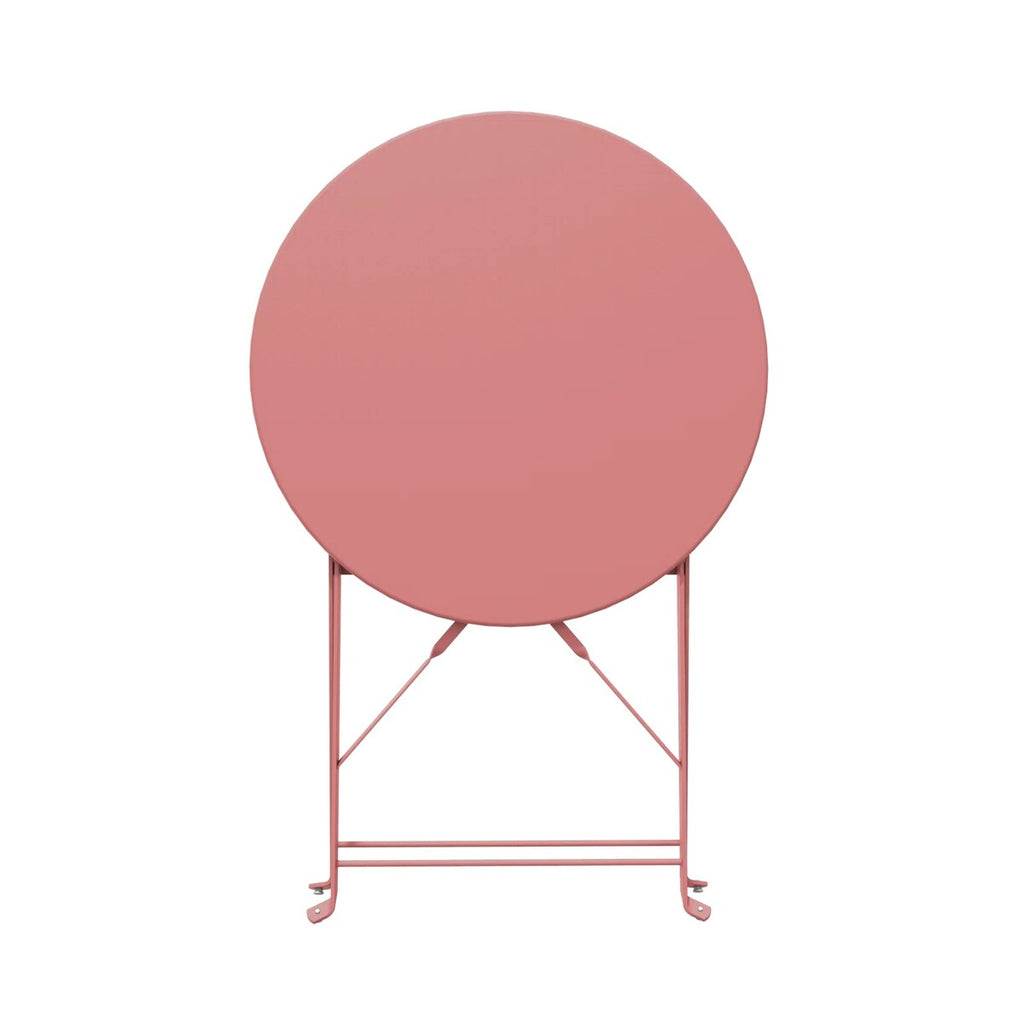 3pc Metal Folding Bistro Set, Weather-Resistant Outdoor/Indoor Conversation Set for Patio, Yard, Garden