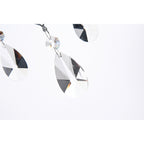 Round Beaded Drum Chandelier with Hanging Crystals