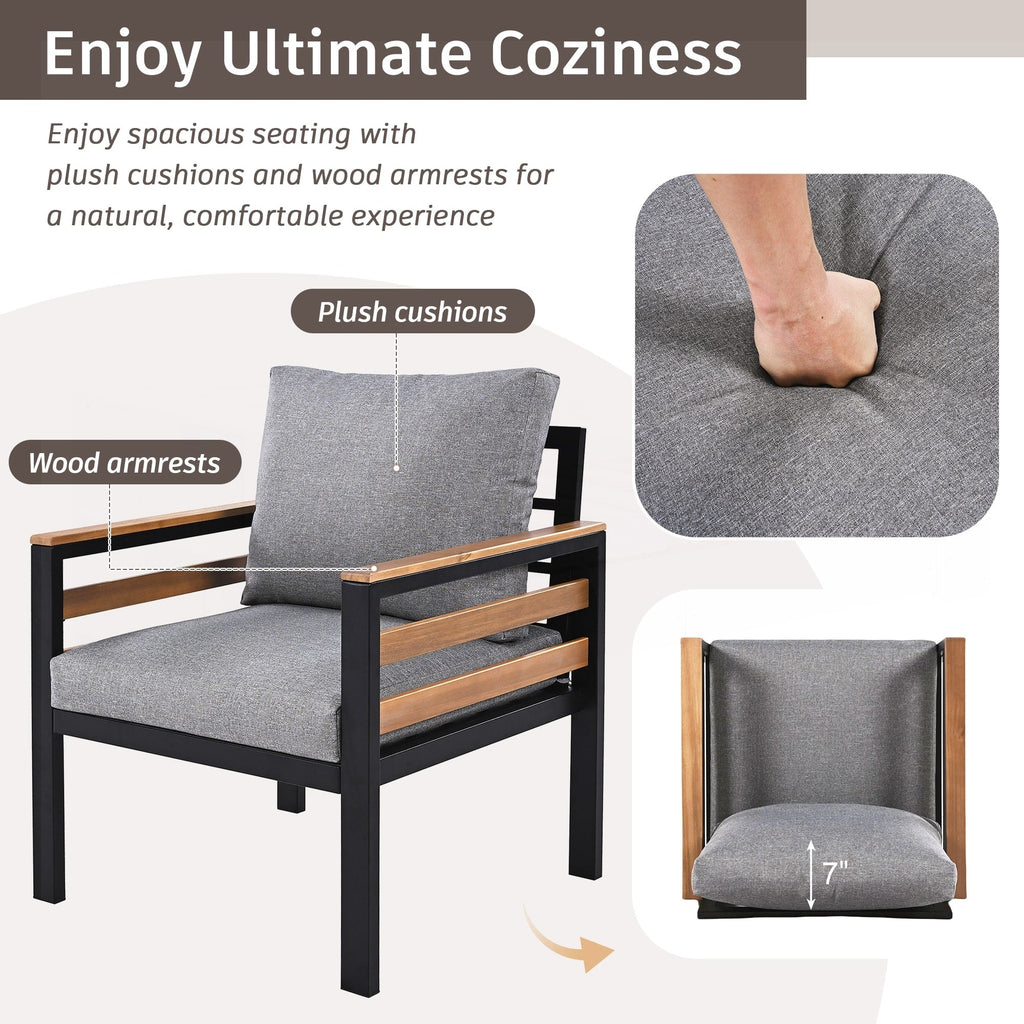 4-Piece Outdoor Furniture Sofa Set