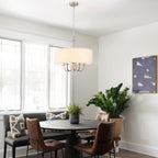 5-Light Modern Semi Flush Mount Ceiling Light for Dining Room Bedrooms Living Room - N/A