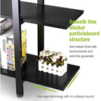 5-Tier Bookshelf, Vintage Industrial Style Bookcase