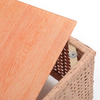 5-piece Outdoor Wicker Sectional Sofa Set with Cushions