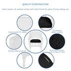 5-piece White Resin Wicker Dining Set