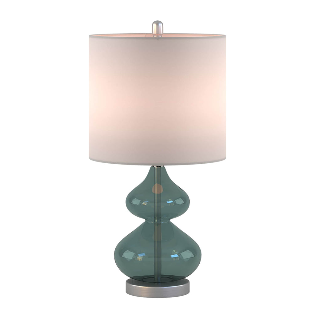 Ellipse Curved Gourd Glass Table Lamp, Set of 2