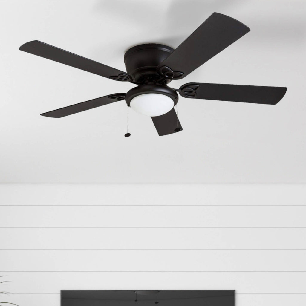 52 Prominence Home Benton Traditional Indoor LED Ceiling Fan with Light, Pull Chains