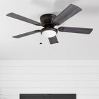 52 Prominence Home Benton Traditional Indoor LED Ceiling Fan with Light, Pull Chains