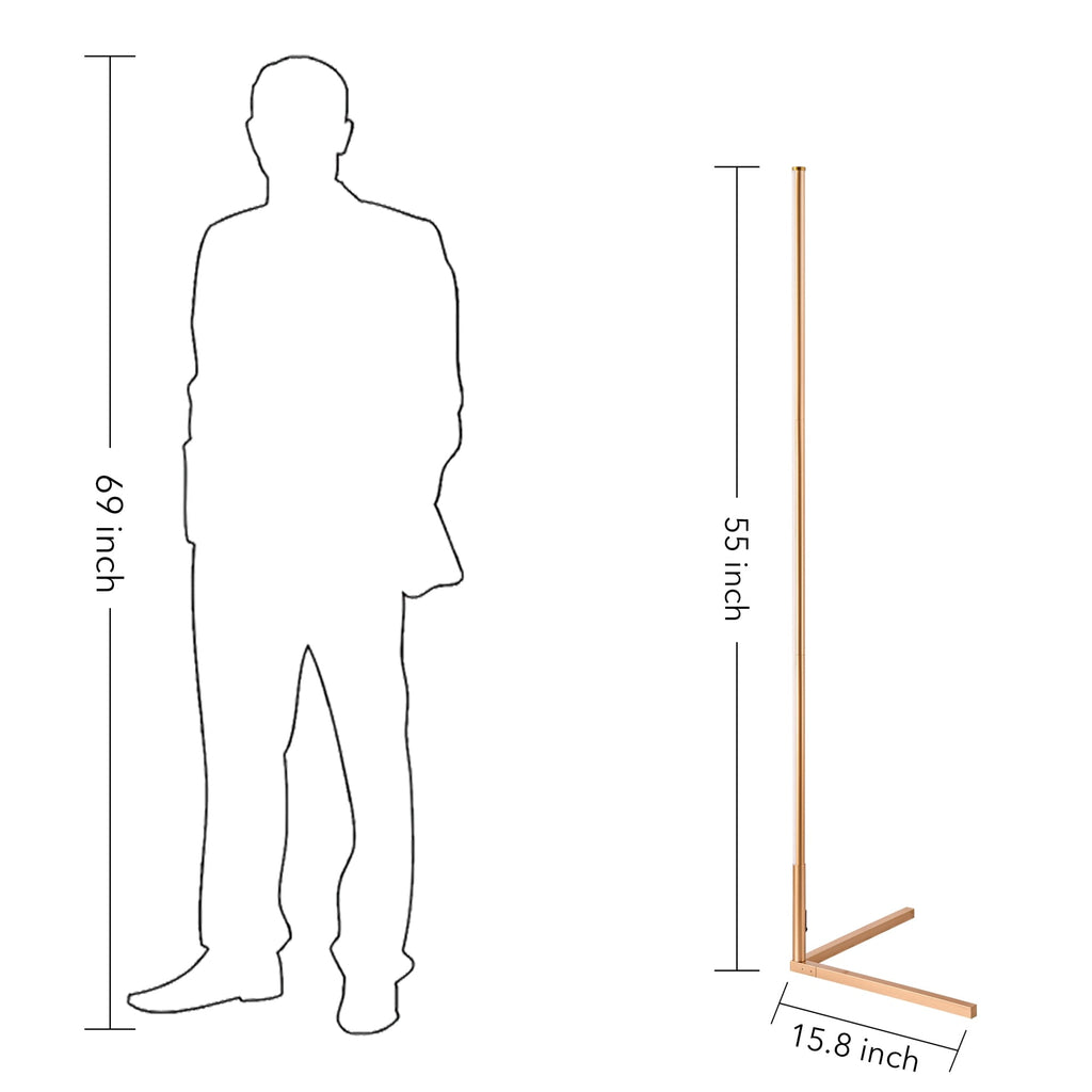 55 RGB Metal Corner Lamp Minimalist LED Floor Lamp