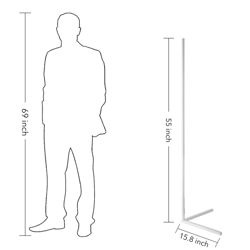 55 RGB Metal Corner Lamp Minimalist LED Floor Lamp