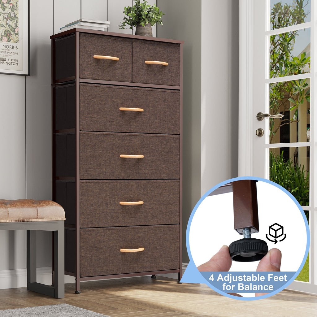 6-drawer Chest Vertical Dresser Storage Tower by Crestlive Products