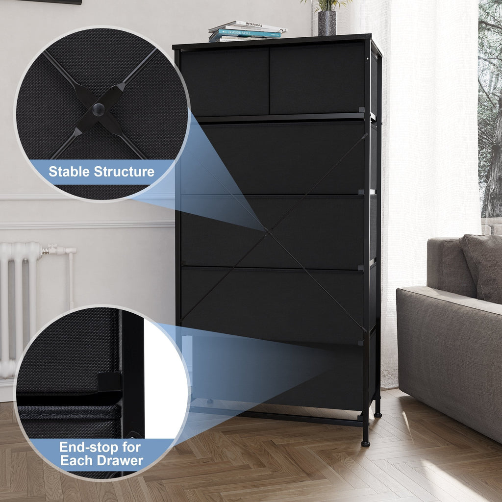 6-drawer Chest Vertical Dresser Storage Tower by Crestlive Products