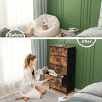 6-drawer Chest Vertical Dresser Storage Tower by Crestlive Products