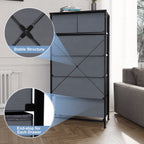 6-drawer Chest Vertical Dresser Storage Tower by Crestlive Products