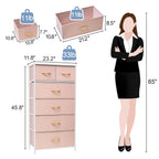 6-drawer Chest Vertical Dresser Storage Tower by Crestlive Products