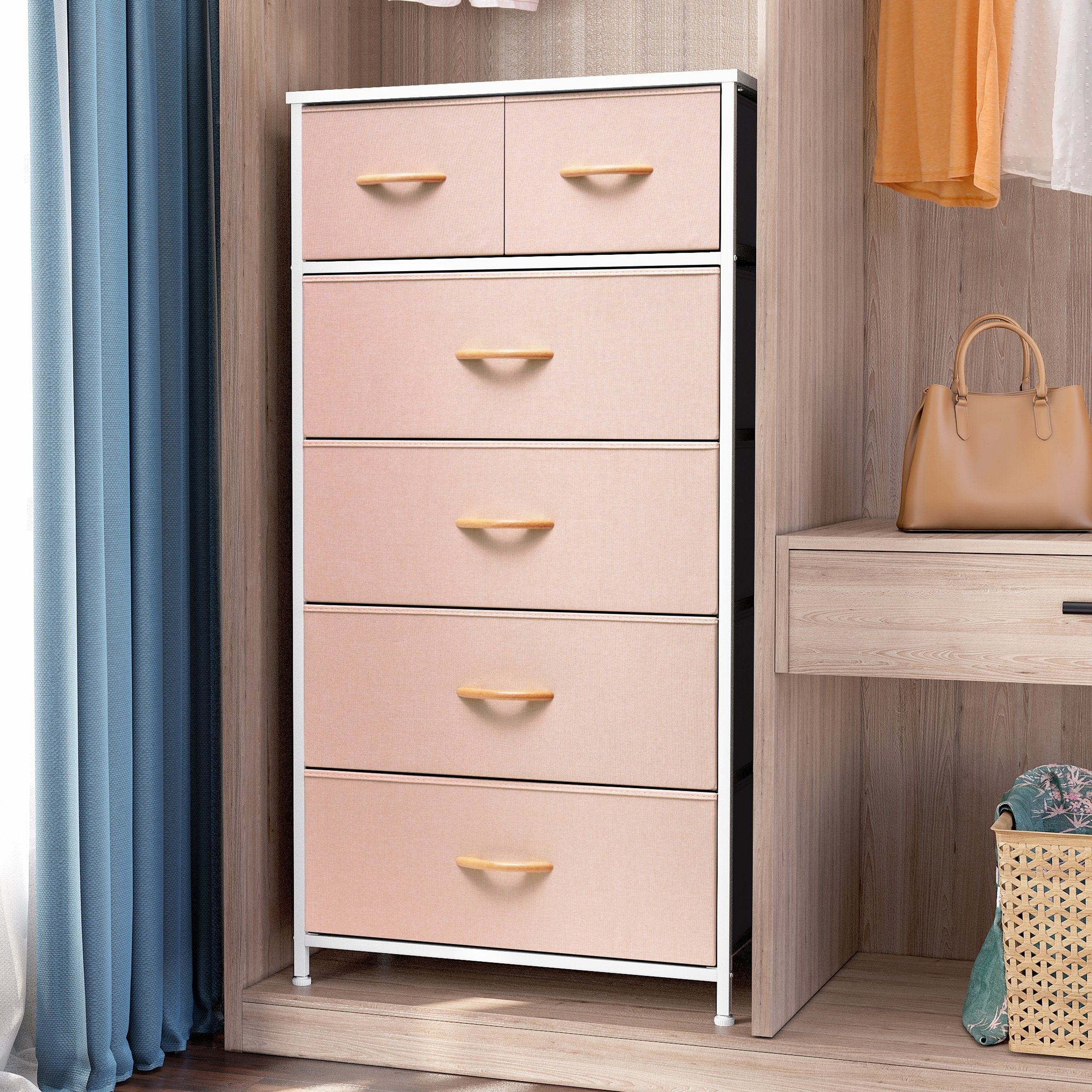 6-drawer Chest Vertical Dresser Storage Tower by Crestlive Products