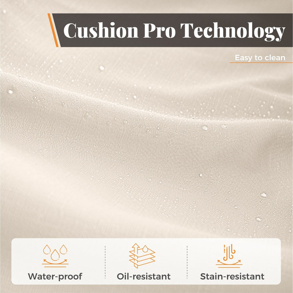 MAISON ARTS 7-Piece Cast Aluminum Patio Dining Set with Expandable Rectangular Table & 6 Cast Aluminum Chairs