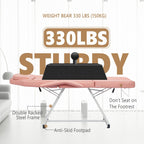 73 Adjustable Beauty Salon Spa Massage Bed Tattoo Chair with Stool