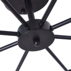 Black/ Gold Sputnik Semi Flush Mount Lamp Close to Ceiling Light Fixture for Living Room/ Kitchen/ Office/ Bedroom/ Foyer