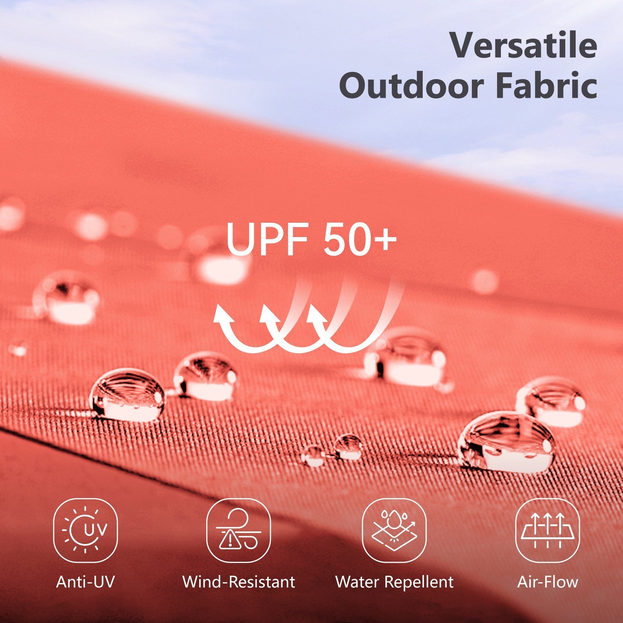 MAISON ARTS 8 PCS Patio Dining Set with 13ft Patio Umbrella